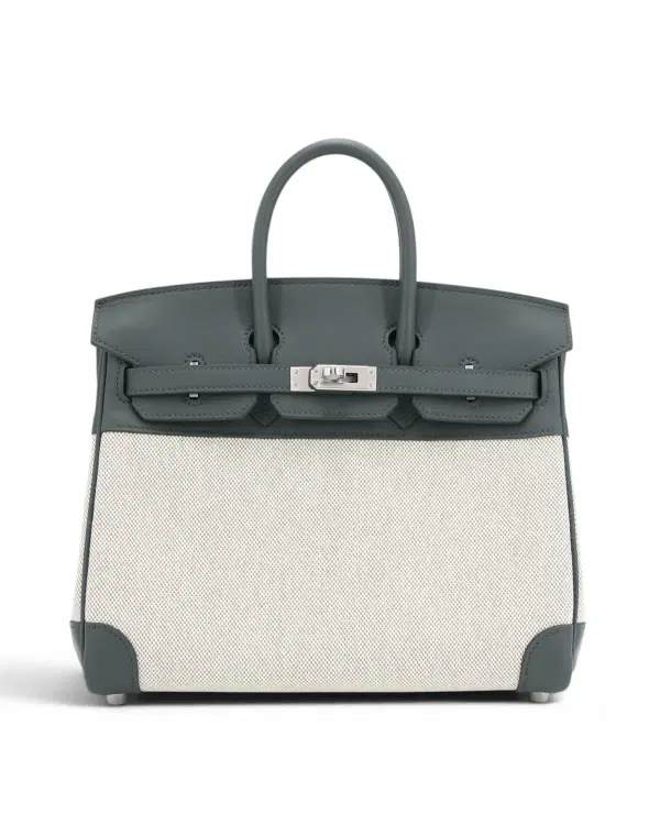Hermès Birkin 25, Vert Mangrove / Écru