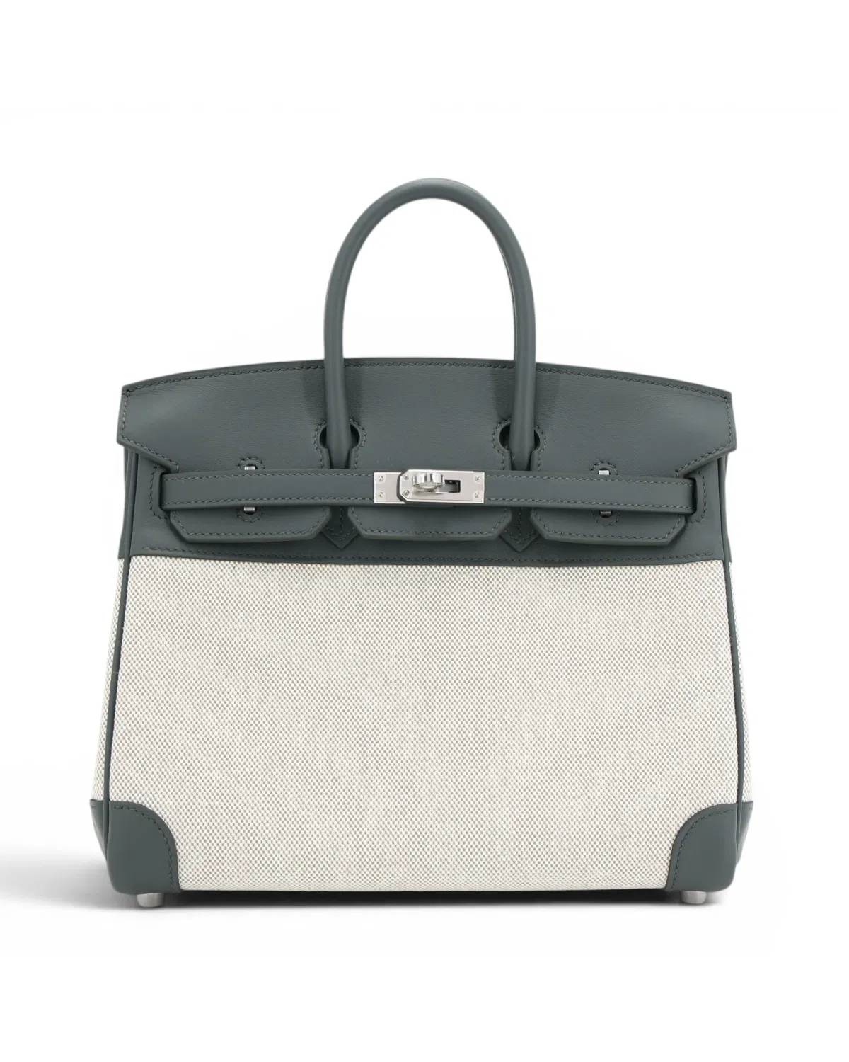 Hermès Birkin 25, Vert Mangrove / Écru