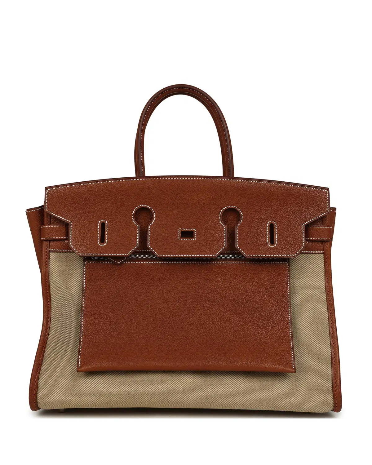Hermès Birkin À l'Envers 35, Ficelle / Écru / Fauve
