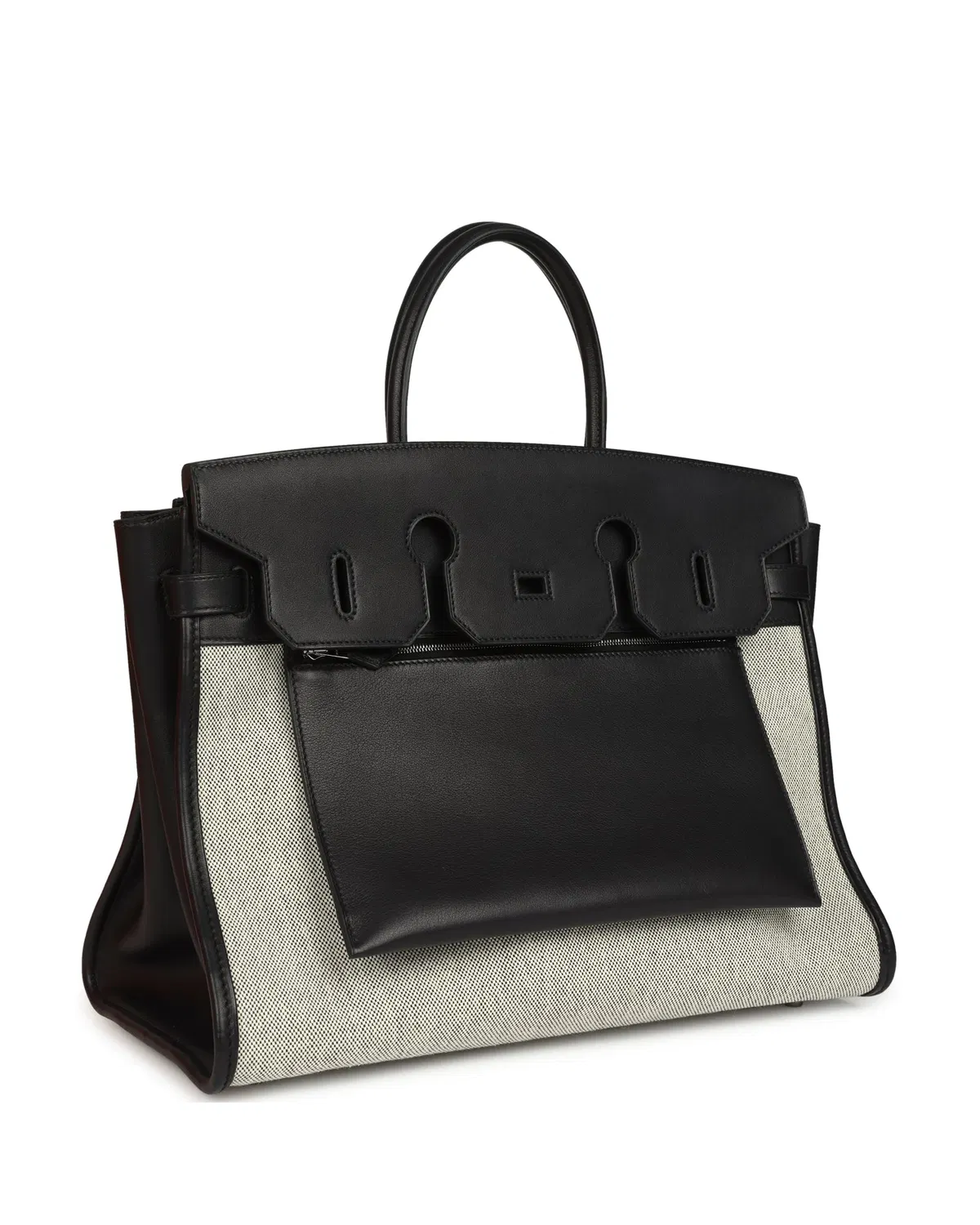 Hermès Birkin À l'Envers 35, Noir / Écru