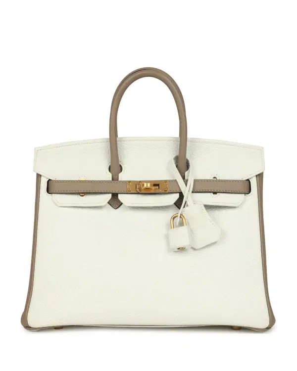 Hermès Birkin HSS 25, Blanc / Étoupe