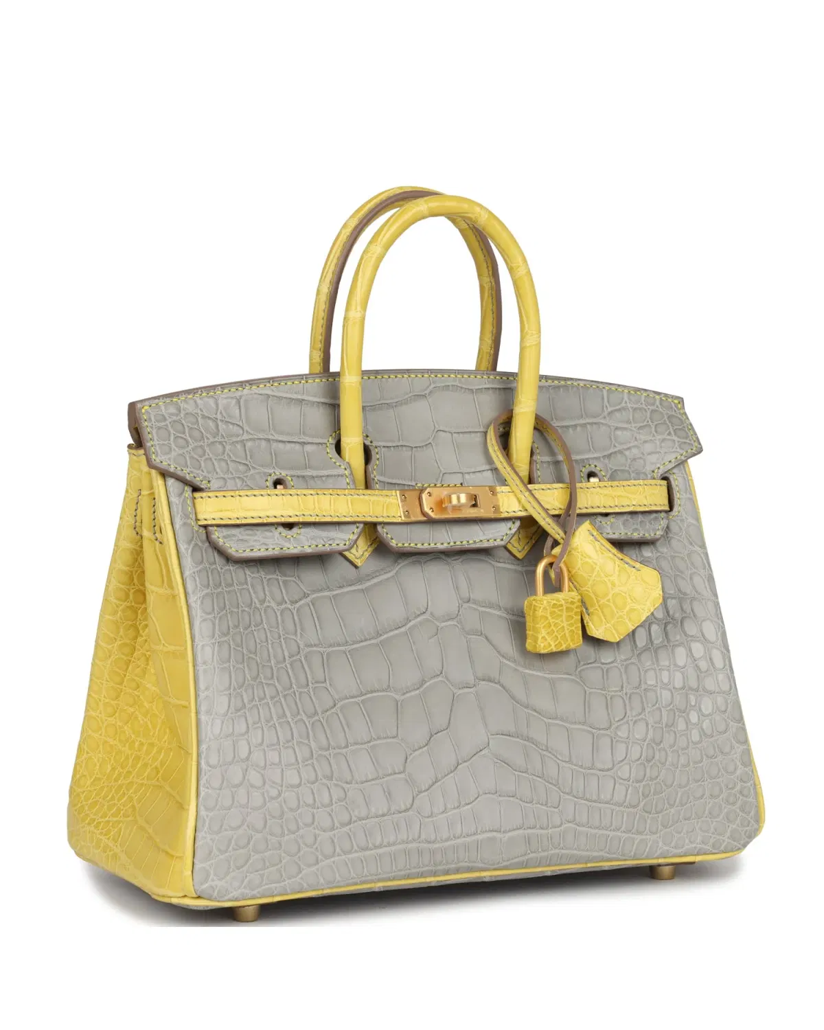 Hermès Birkin HSS 25, Gris Perle / Mimosa