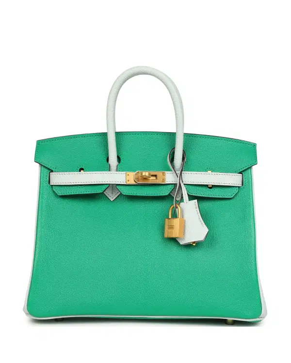 Hermès Birkin HSS 25, Menthe / Bleu Brume