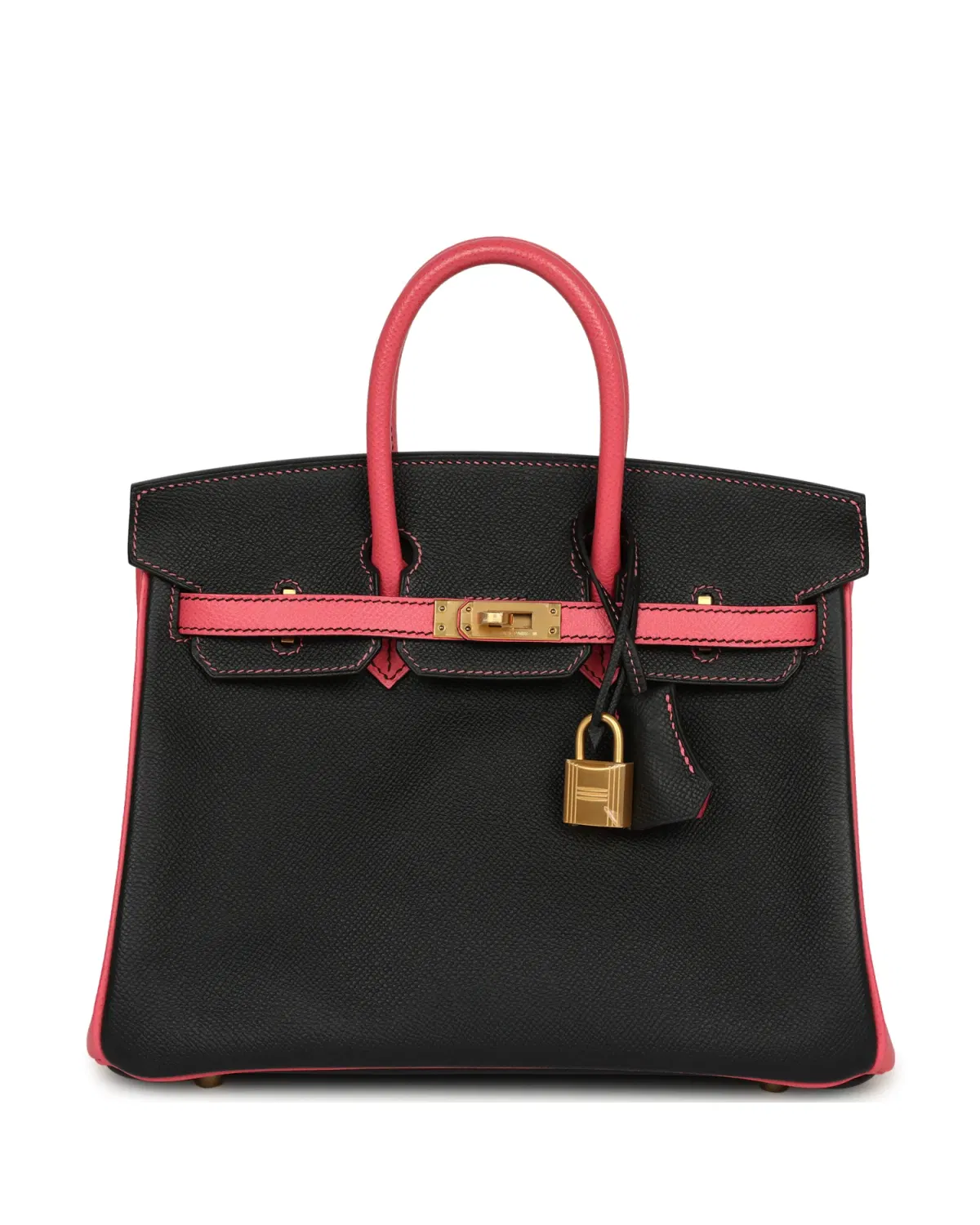 Hermès Birkin HSS 25, Noir / Rose Azalée