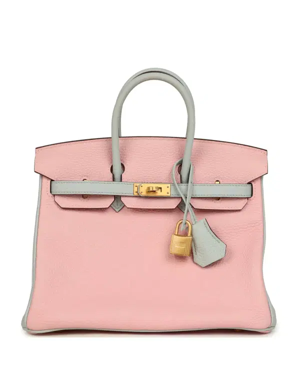 Hermès Birkin HSS 25, Rose Sakura / Bleu Pâle