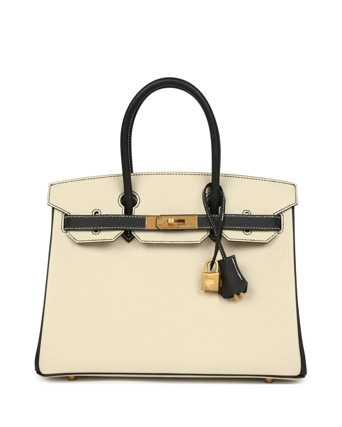 Hermès Birkin HSS 30, Craie / Noir