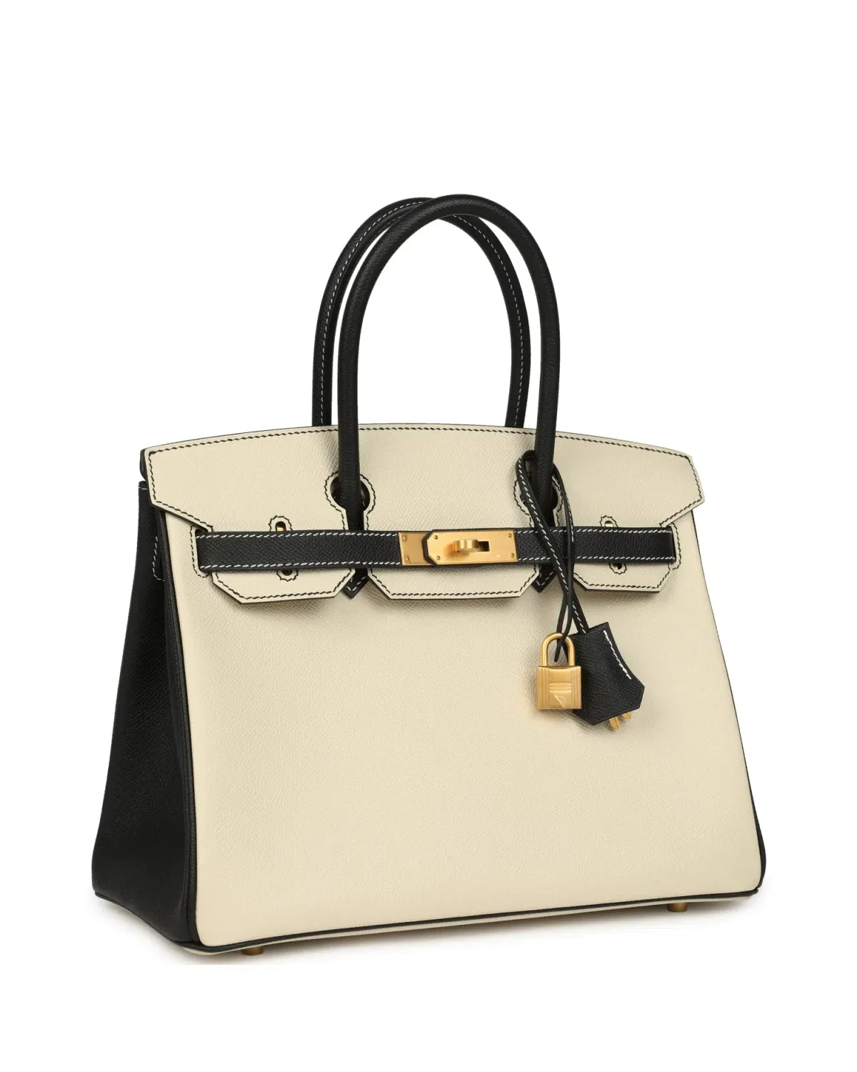 Hermès Birkin HSS 30, Craie / Noir