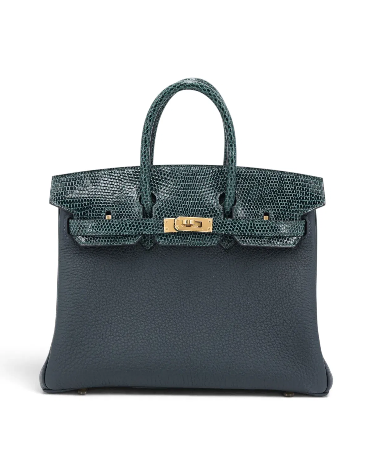 Hermès Birkin Touch 25, Vert Rousseau / Vert Cypress