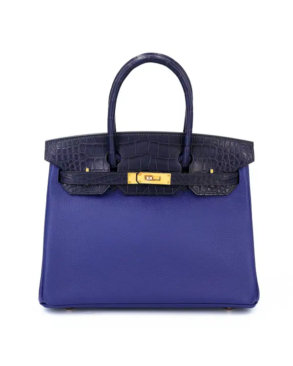Hermès Birkin Touch 30, Bleu Saphir / Bleu Marine