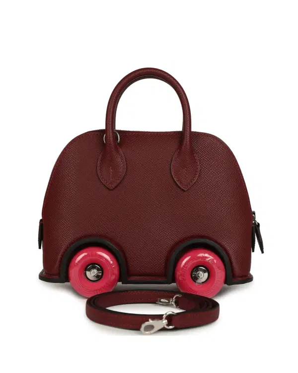 Hermès Bolide On Wheels Mini, Rouge H / Rose Extrême