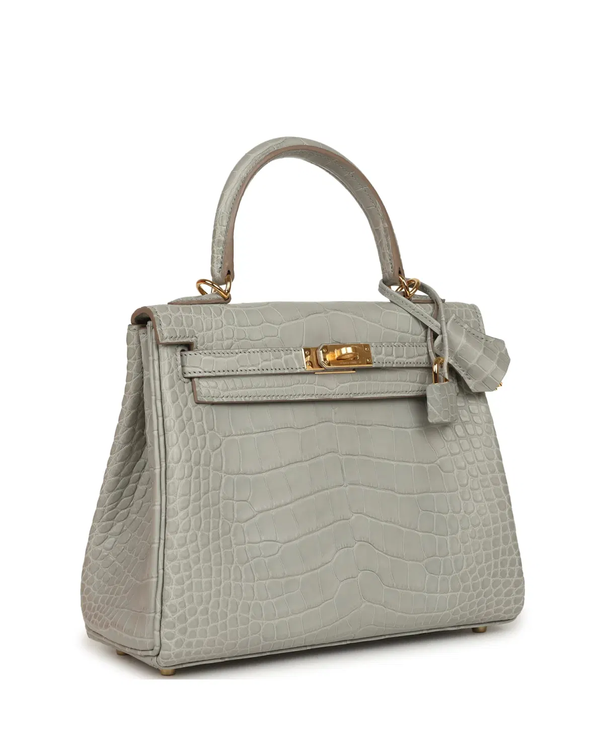 Hermès Kelly Retourne 25, Gris Perle