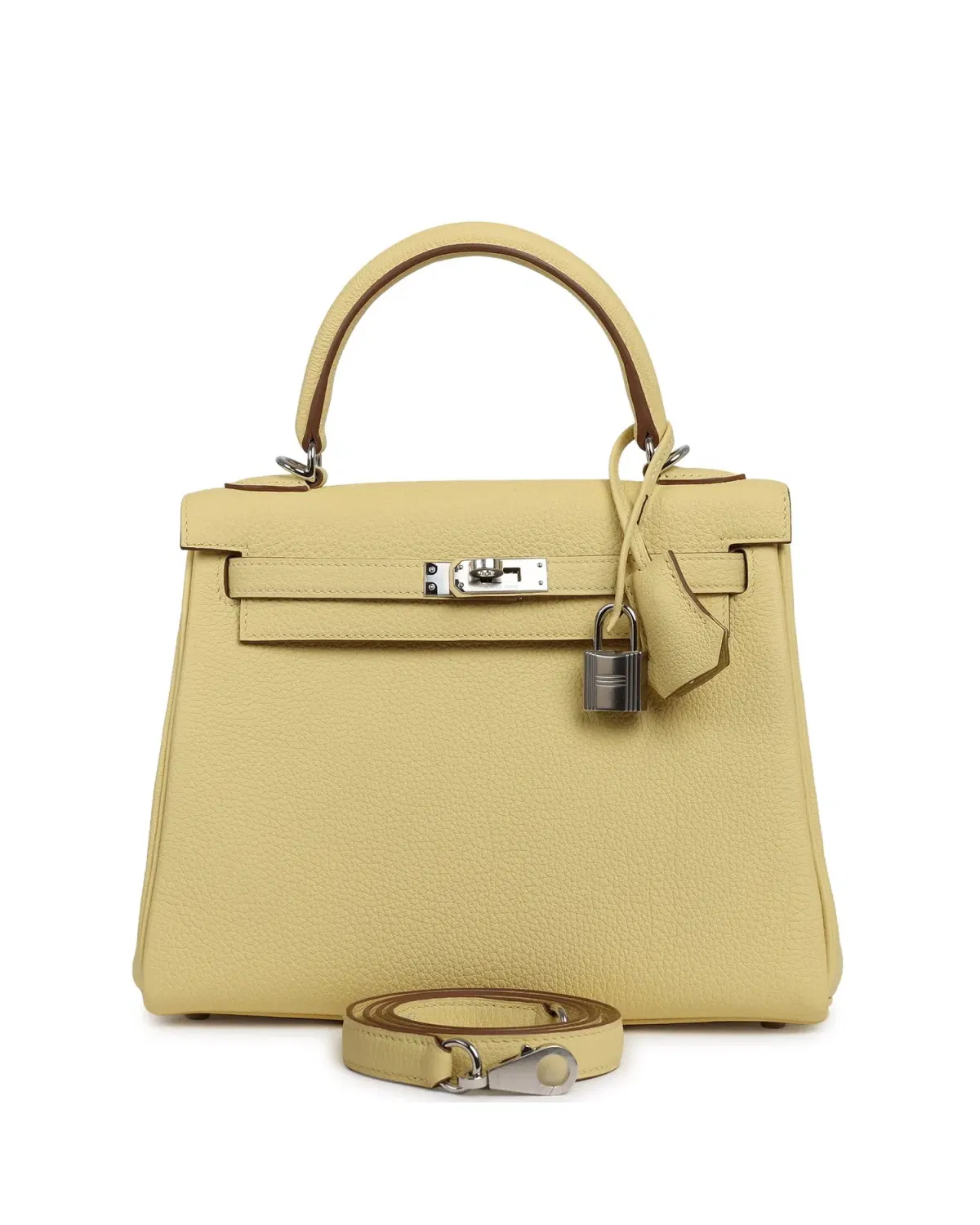 Hermès Kelly Retourne 25, Jaune Poussin