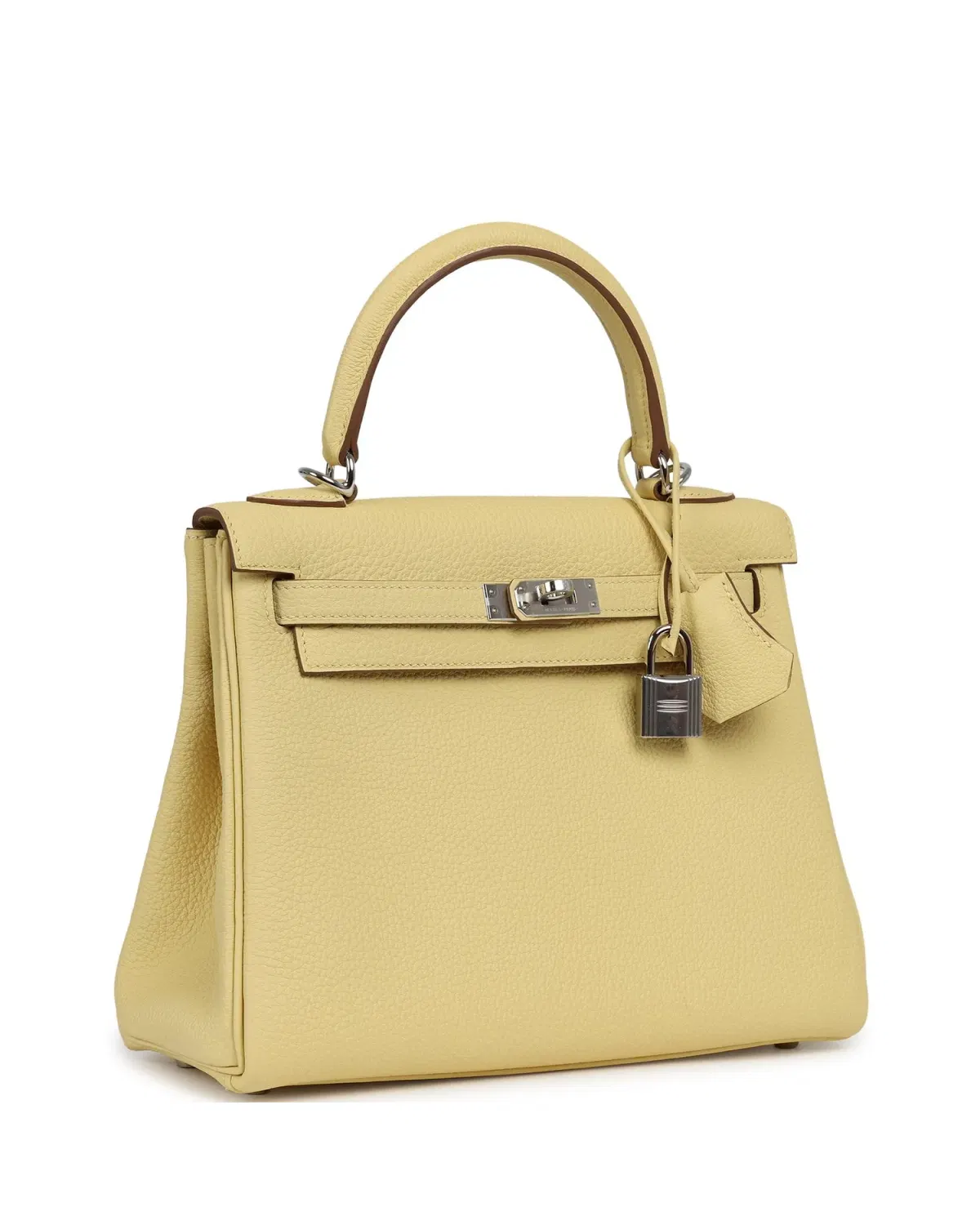 Hermès Kelly Retourne 25, Jaune Poussin