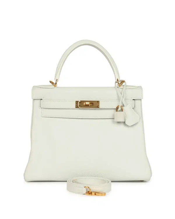 Hermès Kelly Retourne 28, Blanc