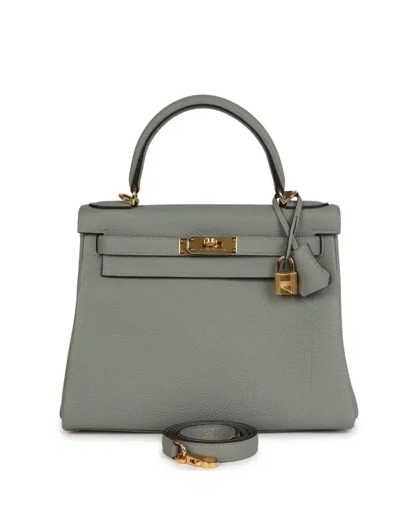 Hermès Kelly Retourne 28, Gris Mouette