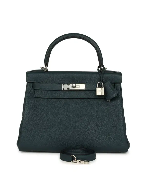 Hermès Kelly Retourne 28, Vert Cyprès