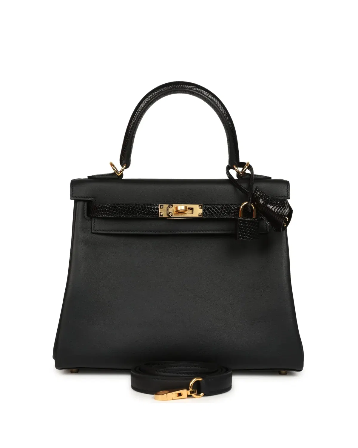 Hermès Kelly Retourne Touch 25, Noir