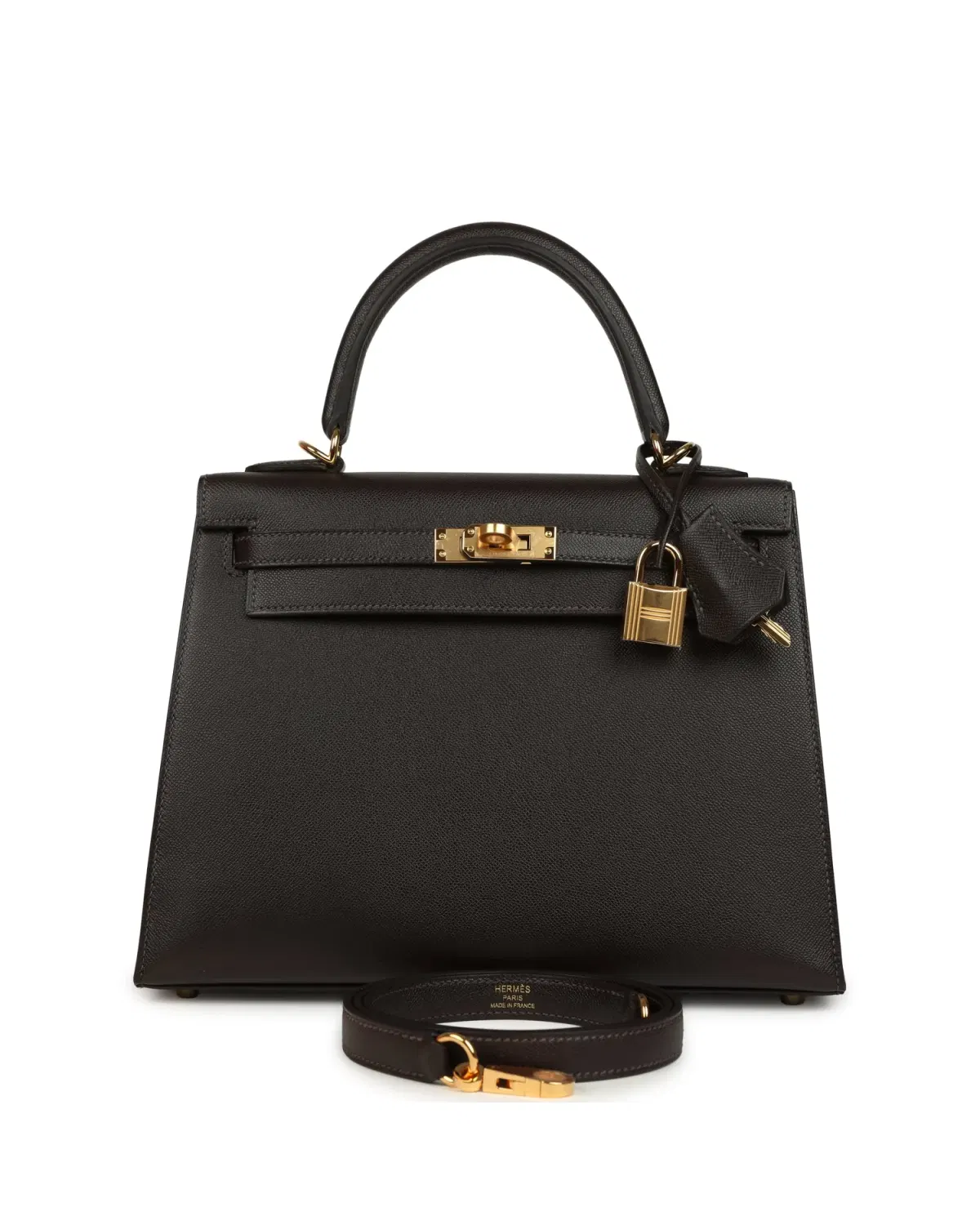 Hermès Kelly Sellier 25, Bai Brun