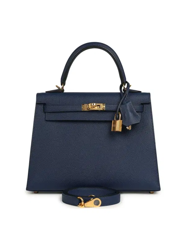 Hermès Kelly Sellier 25, Bleu Navy