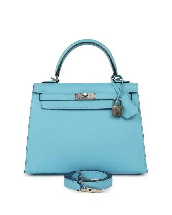 Hermès Kelly Sellier 25, Céleste