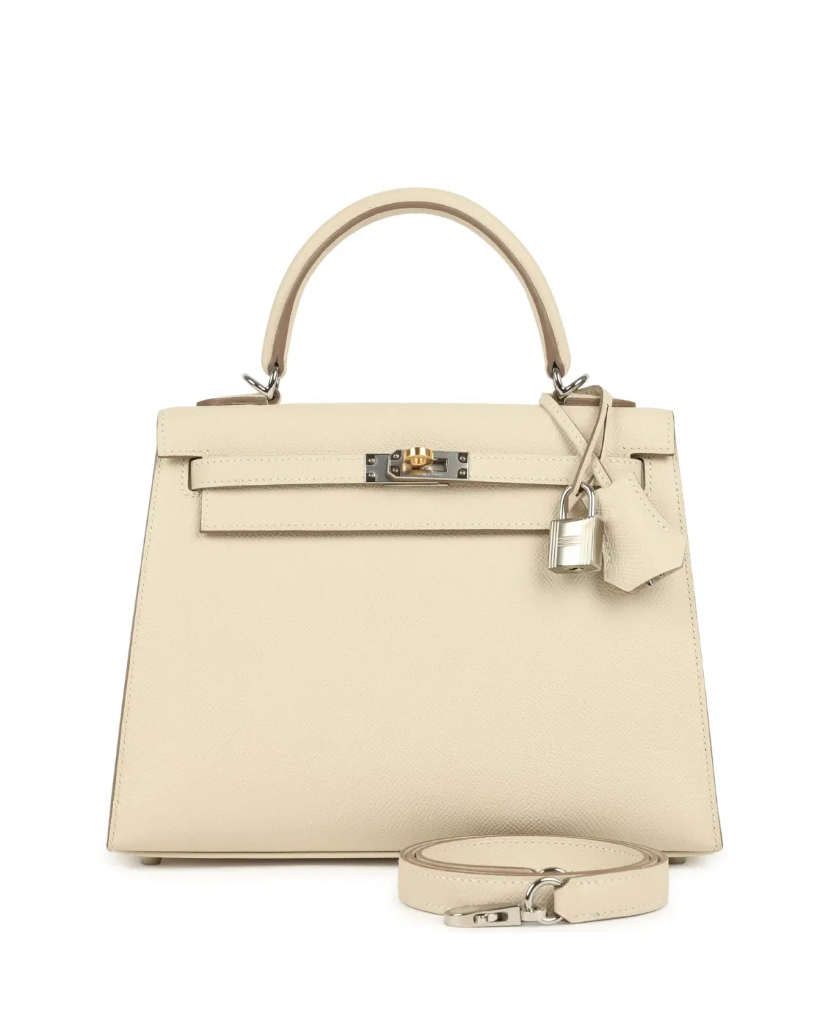 Hermès Kelly Sellier 25, Craie