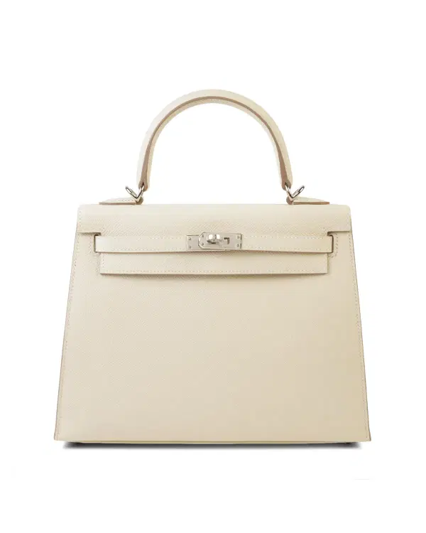 Hermès Kelly Sellier 25, Craie