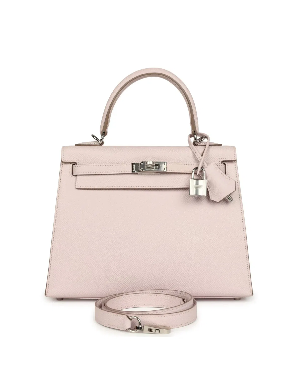 Hermès Kelly Sellier 25, Mauve Pâle