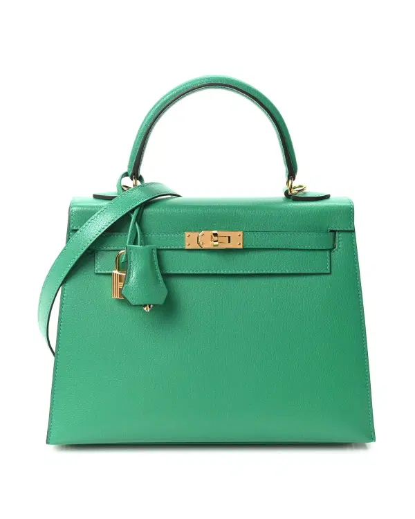 Hermès Kelly Sellier 25, Menthe