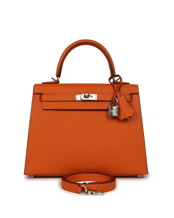 Hermès Kelly Sellier 25, Orange