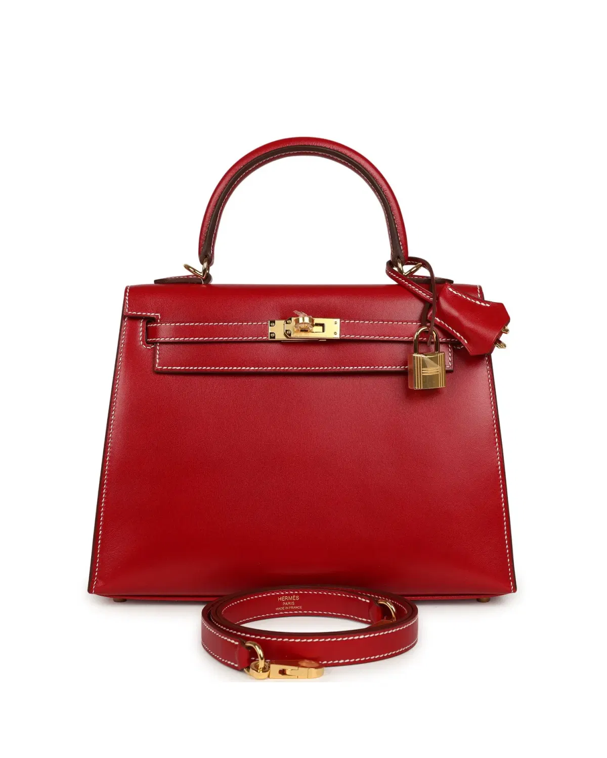 Hermès Kelly Sellier 25, Rouge Piment