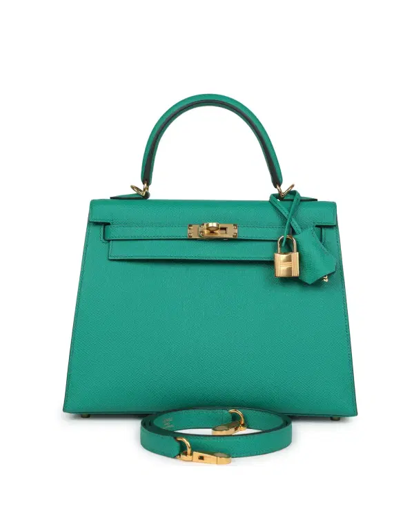 Hermès Kelly Sellier 25, Vert Jade