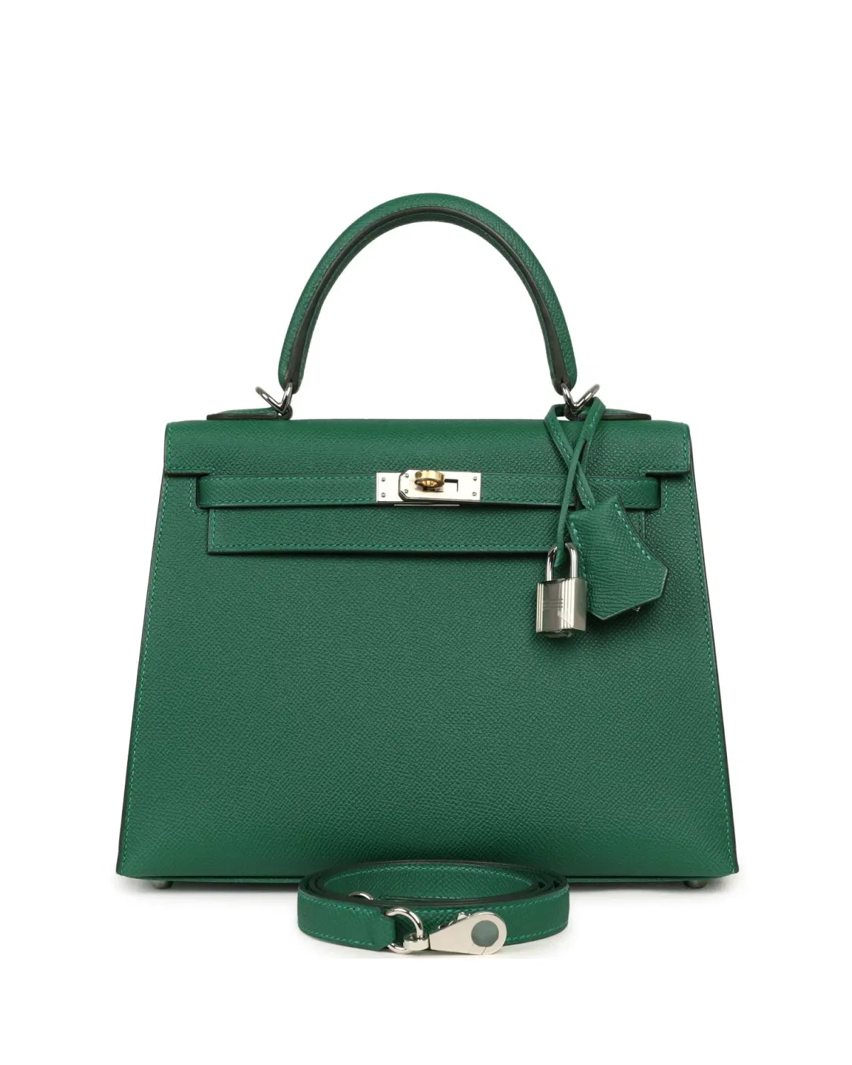 Hermès Kelly Sellier 25, Vert Moyen
