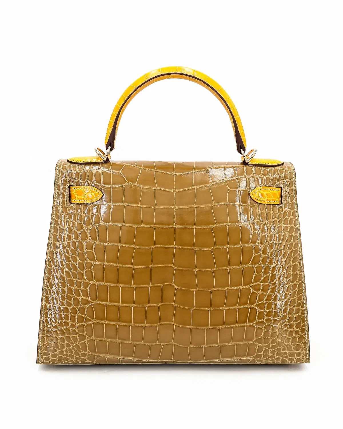 Hermès Kelly Sellier 28, Ficelle / Jaune Ambre