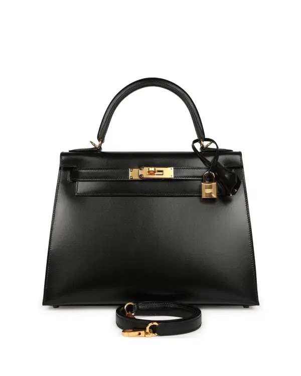 Hermès Kelly Sellier 28, Noir