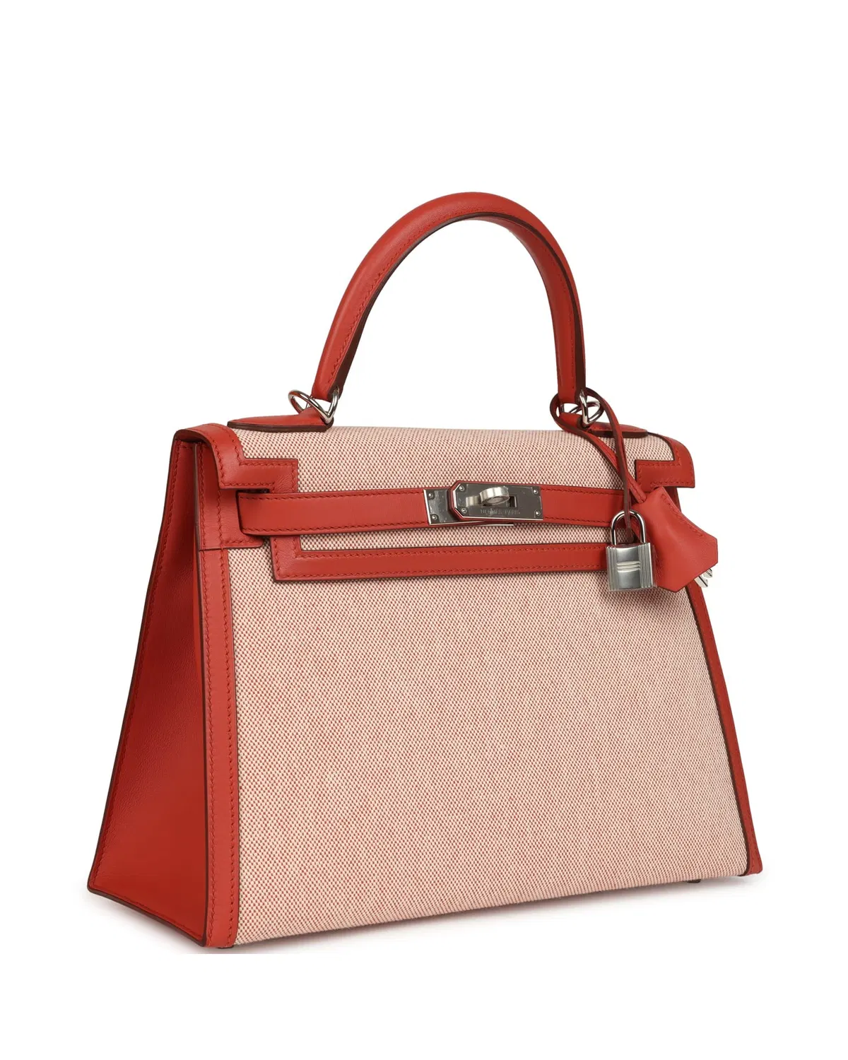 Hermès Kelly Sellier 28, Sanguine / Écru