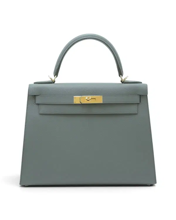 Hermès Kelly Sellier 28, Vert Amande