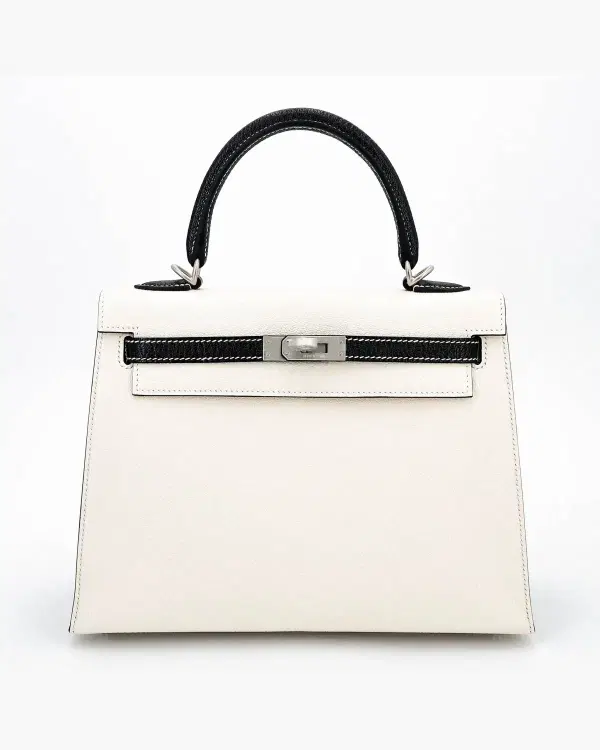 Hermès Kelly Sellier HSS 25, Noir / Nata
