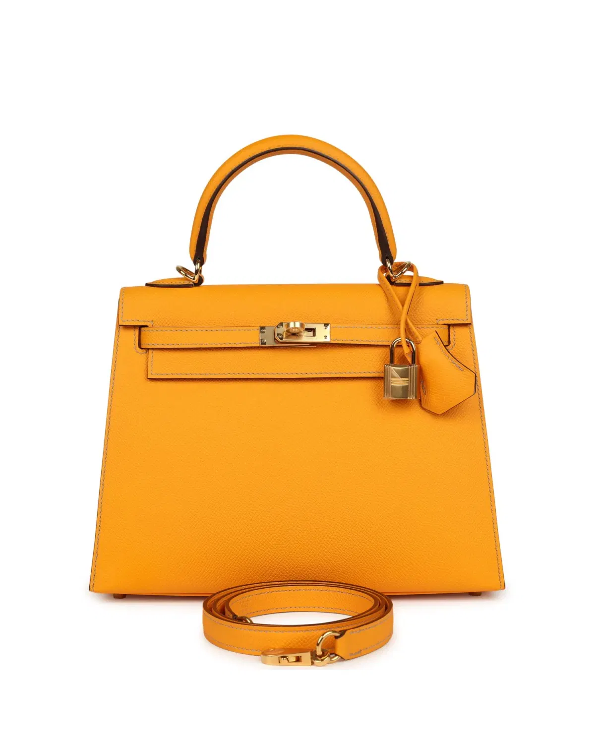 Hermès Kelly Sellier HSS Verso 25, Jaune d'Or