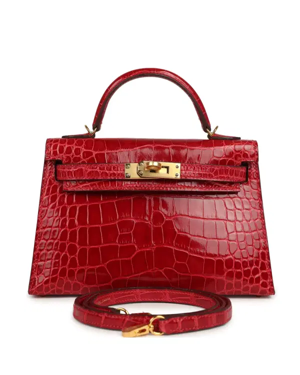 Hermès Mini Kelly Sellier 20, Braise