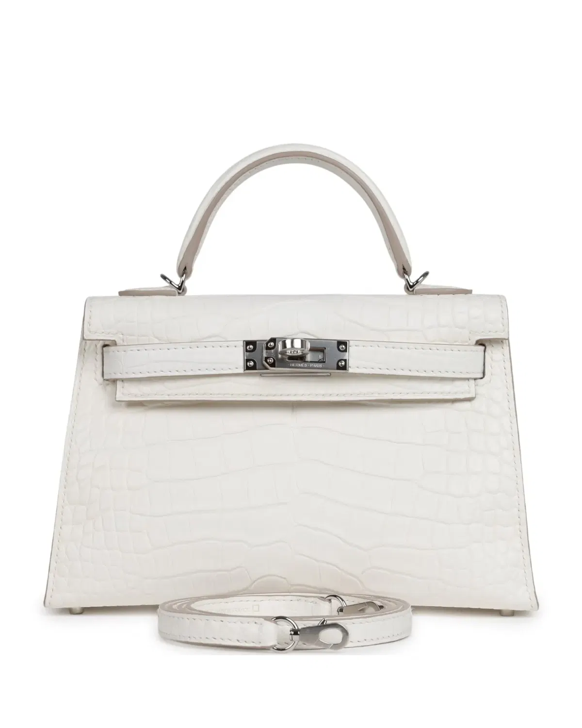 Hermès Mini Kelly Sellier 20, Crème Chantilly