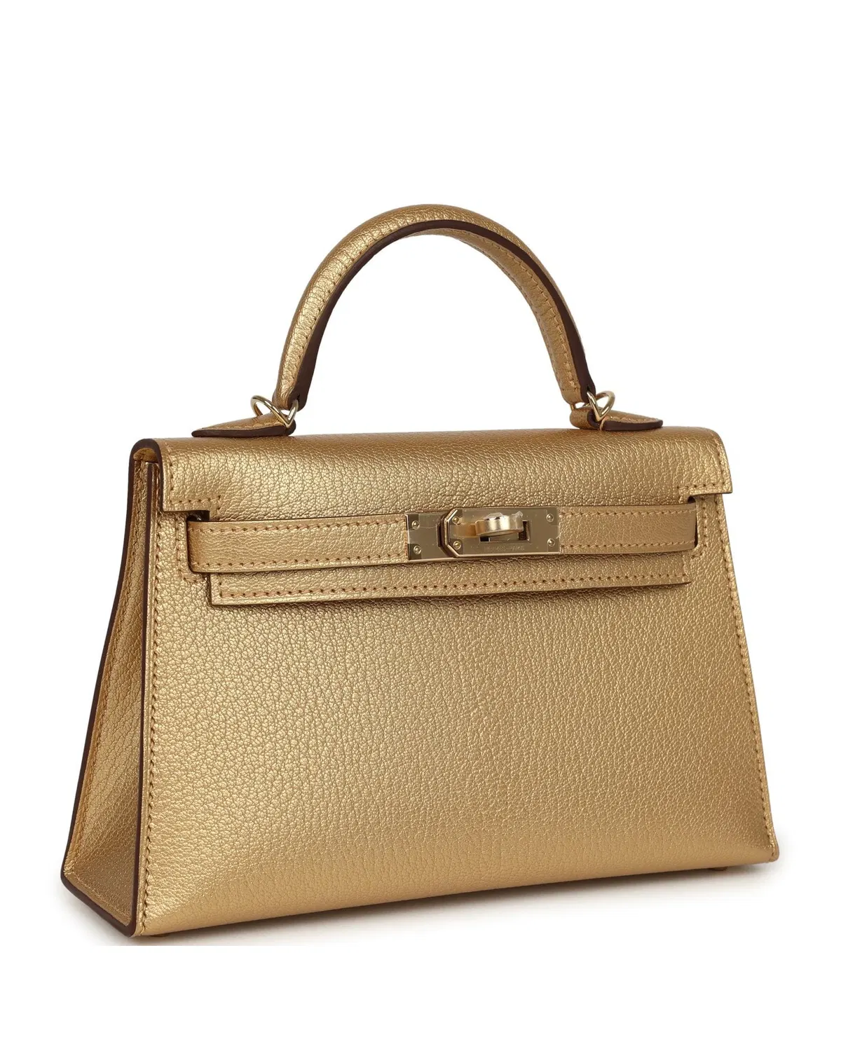 Hermès Mini Kelly Sellier 20, Doré