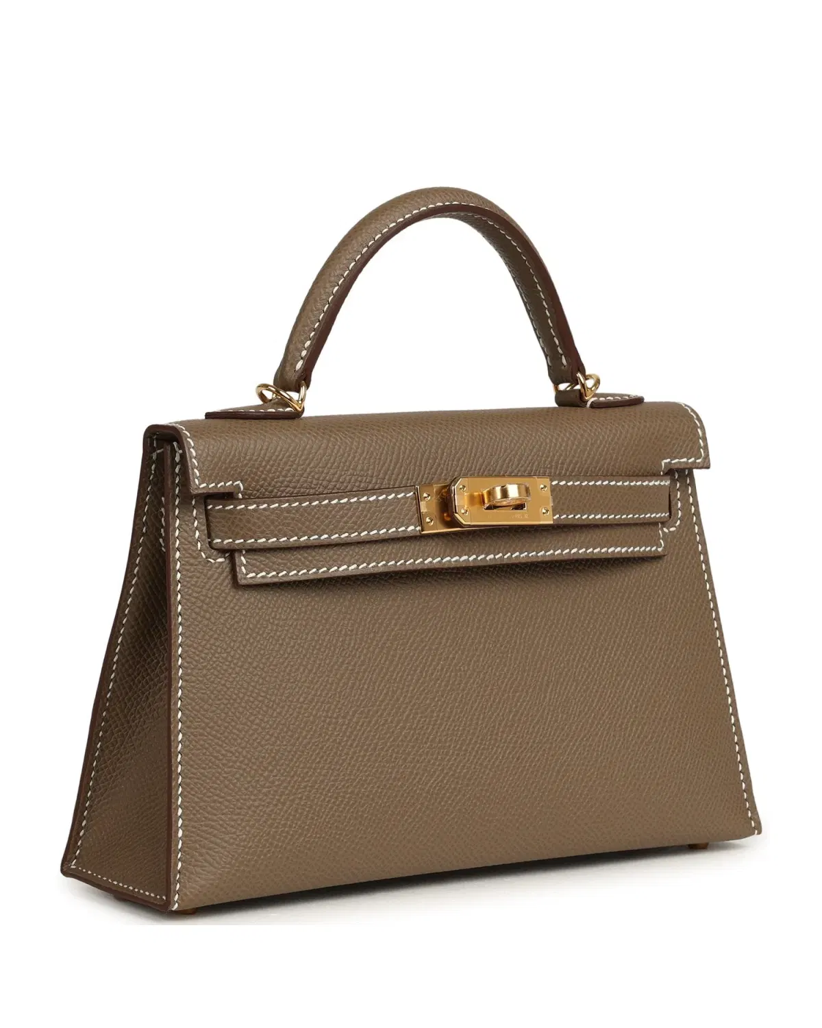 Hermès Mini Kelly Sellier 20, Étoupe