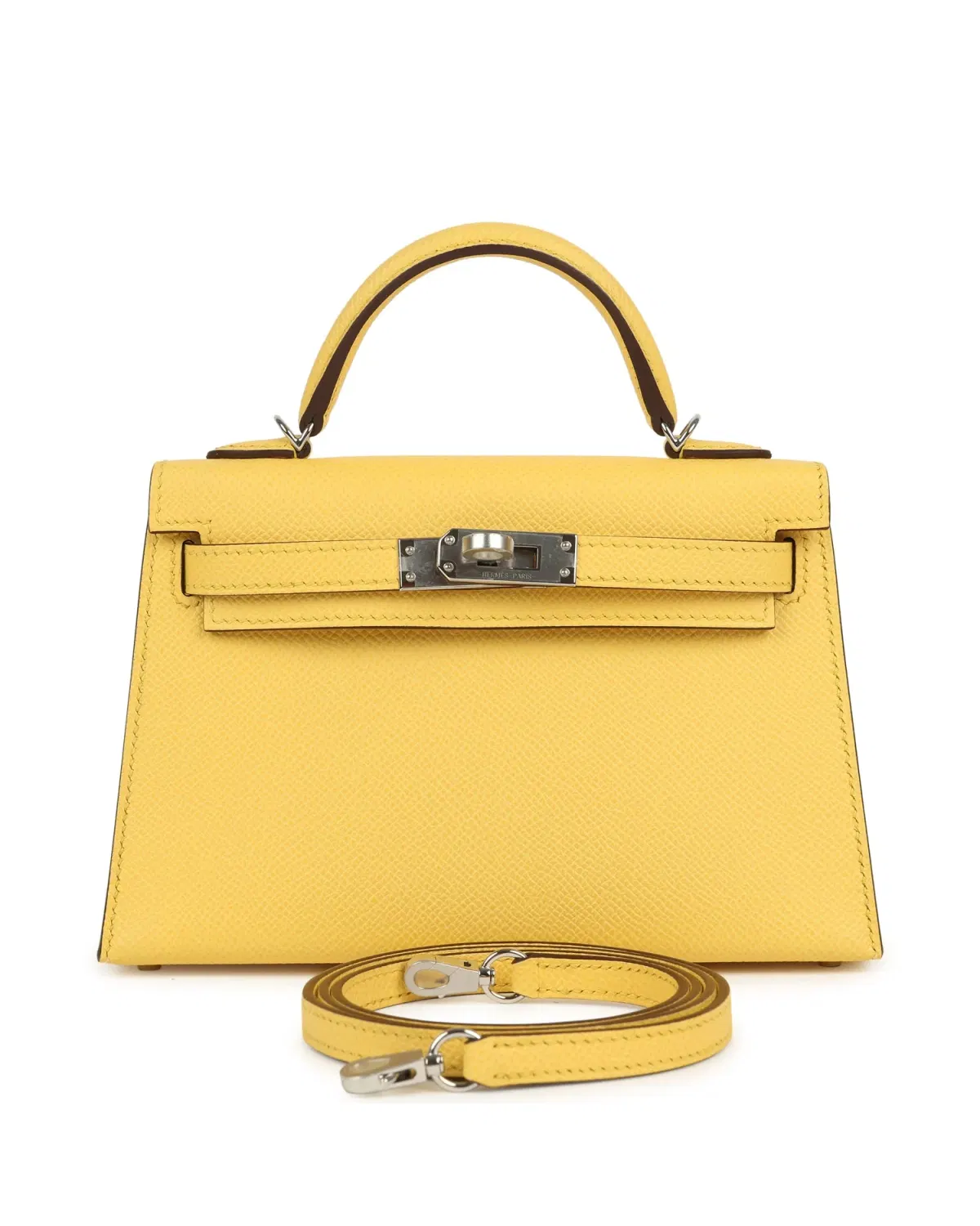 Hermès Mini Kelly Sellier 20, Jaune Mango