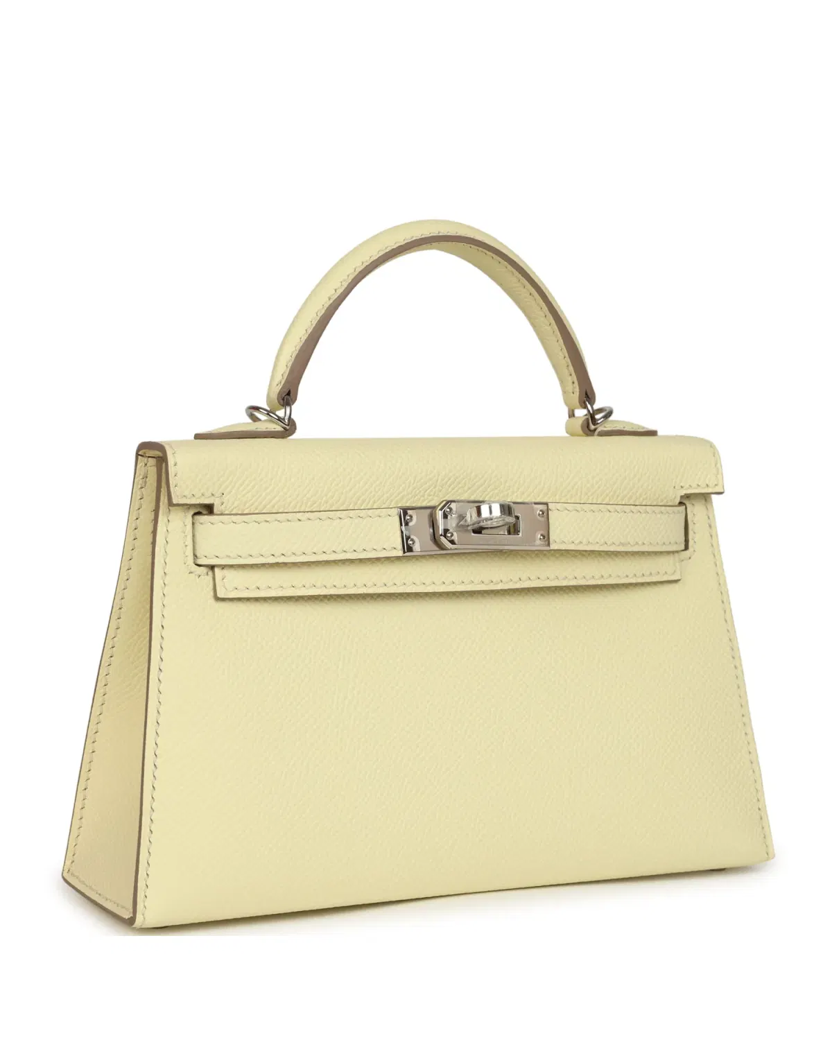 Hermès Mini Kelly Sellier 20, Jaune Milton