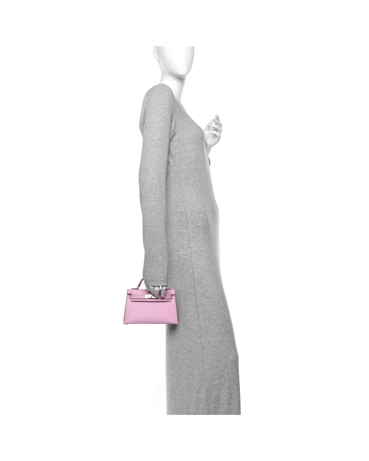 Hermès Mini Kelly Sellier 20, Mauve Sylvestre