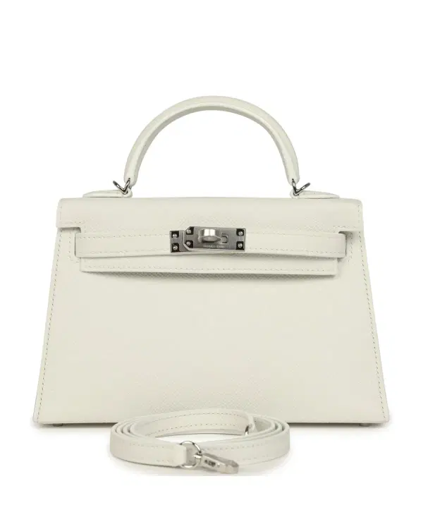 Hermès Mini Kelly Sellier 20, New White