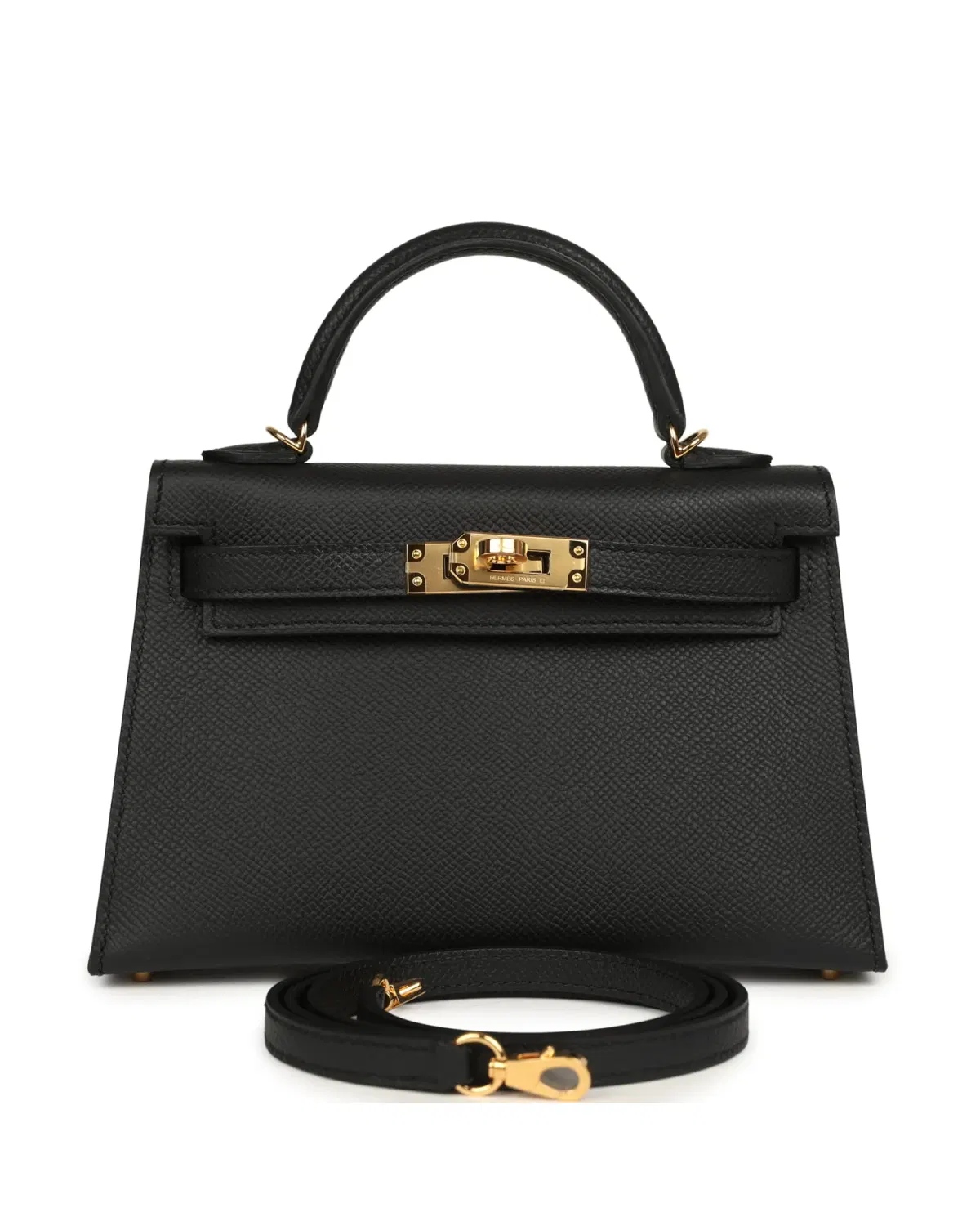 Hermès Mini Kelly Sellier 20, Noir