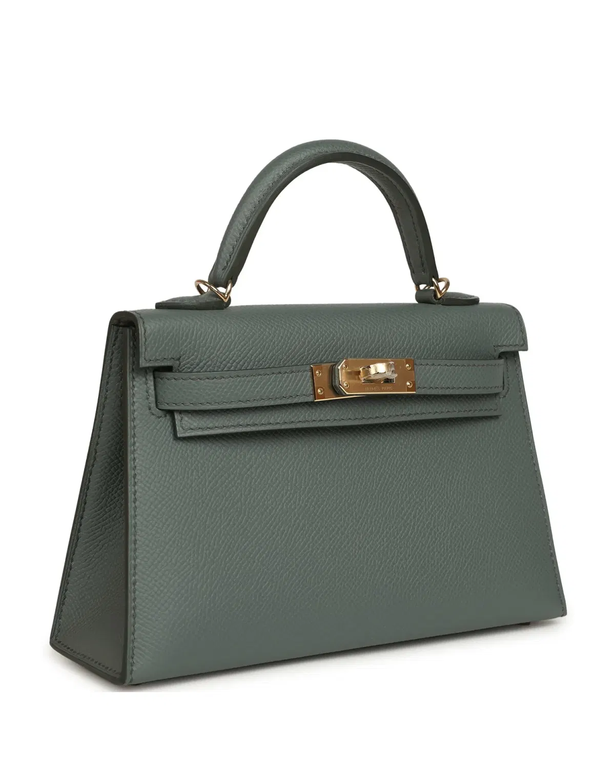 Hermès Mini Kelly Sellier 20, Vert Amande