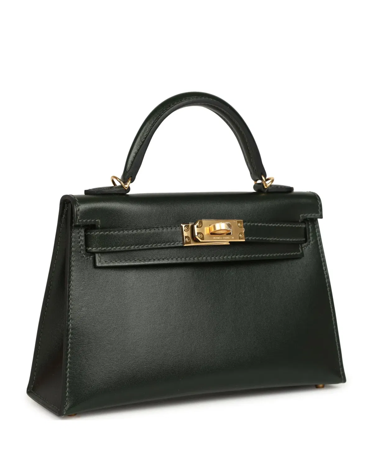Hermès Mini Kelly Sellier 20, Vert Foncé