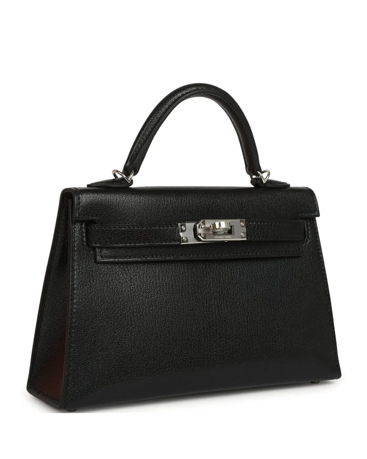 Hermès Mini Kelly Sellier Clou de Cœur 20, Noir